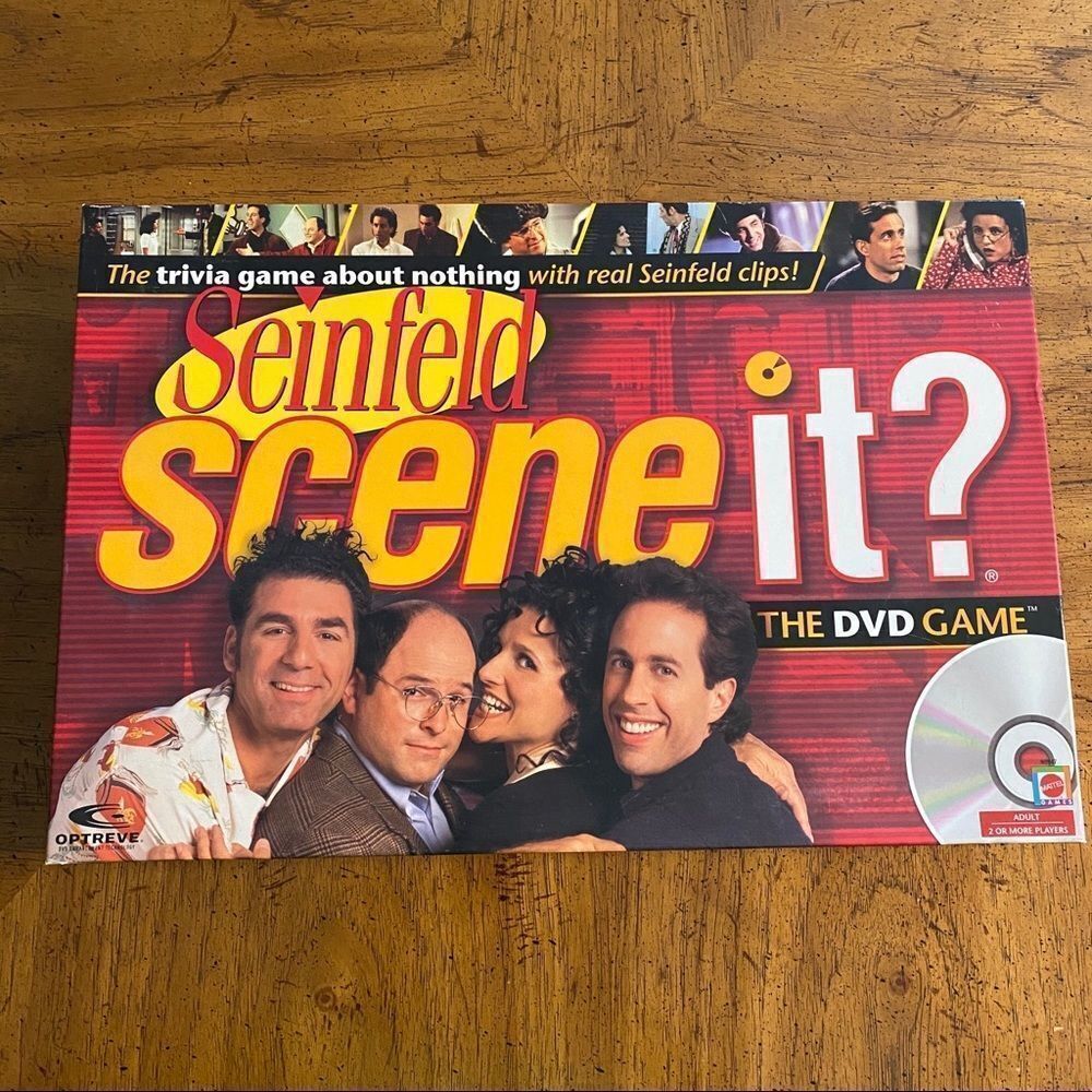 Seinfeld Scene It? Family DVD Board Game Night Mattel TV Show Jerry Fun